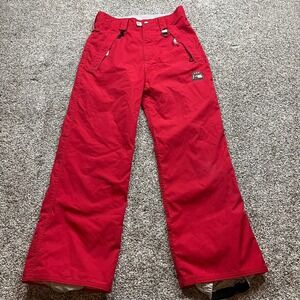 686 Ski Snowboard Pants 28X27 Red‎ Waterproof zip pocket winter